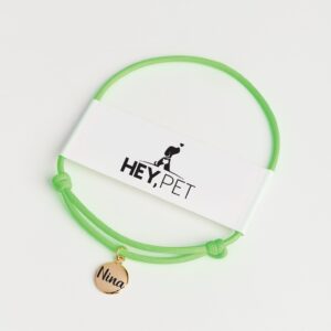 Coleira Com Pingente - Verde Neon