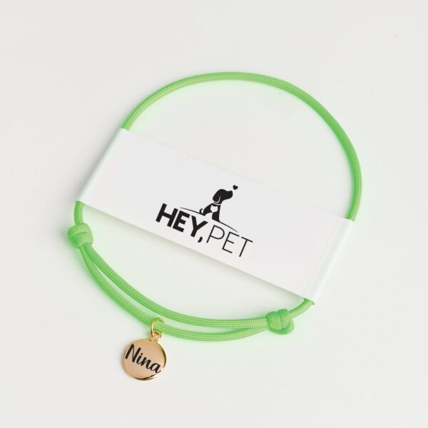 Coleira Com Pingente - Verde Neon