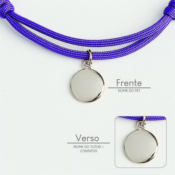 Coleira Com Pingente - Roxo - Imagem 4
